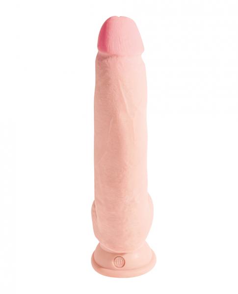 King Cock Triple Density 10 inches Fat Dildo with Balls Beige - SP BOUTIQUE