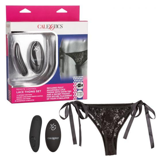 Remote Control Lace Thong Set - SP BOUTIQUE