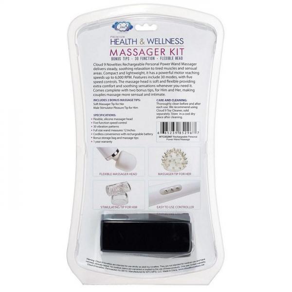 Cloud 9 Health & Wellness Wand Massager Kit - SP BOUTIQUE