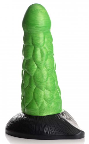 Creature Cocks Radioactive Reptile Silicone Dildo 7.5in - Green - SP BOUTIQUE