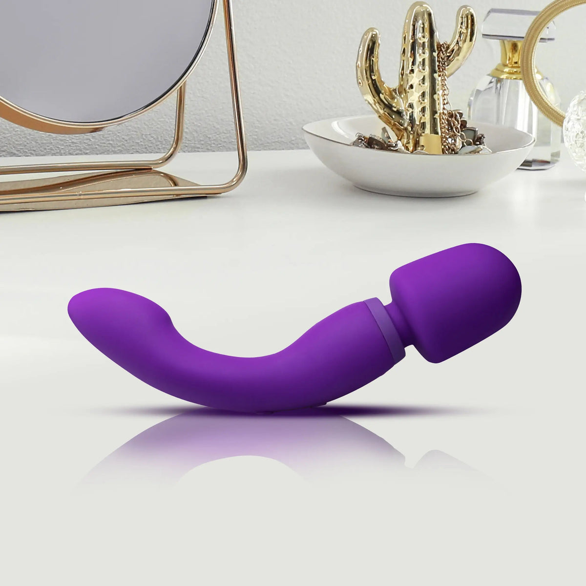 Wellness Dual Sense Purple Massager - 10-Function RumbleTech, Waterproof, Skin Sense Technology - SP BOUTIQUE