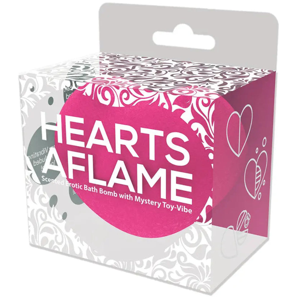 Hearts A Flame Erotic Lovers Bath Bomb w/ Vibe Inside - SP BOUTIQUE