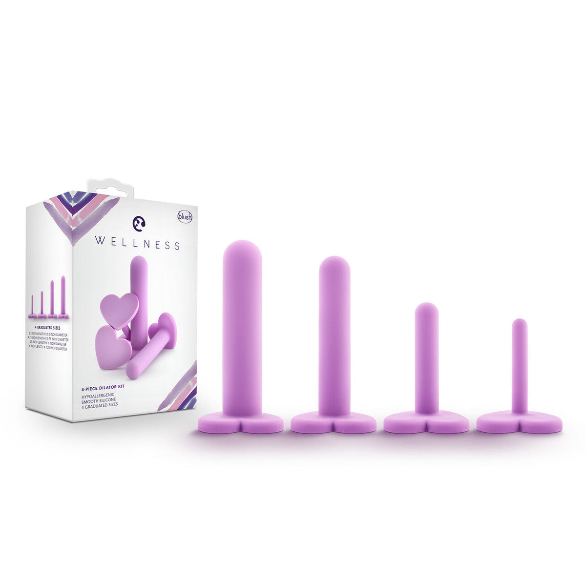 4-Piece Wellness Dilator Kit - Soft Silicone, Gradually Sized for Comfort & Hygiene - SP BOUTIQUE