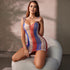 JOY-CCN013 – Red, White & Blue Lace Mesh Dress SP BOUTIQUE