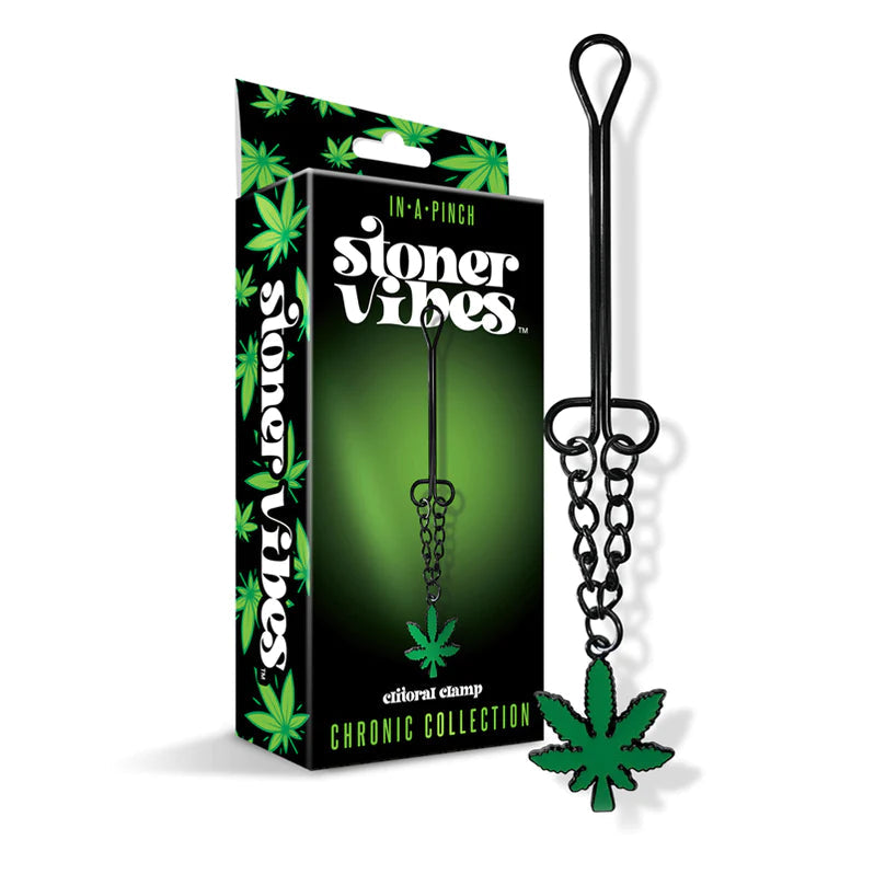 Stoner Vibes Chronic Collection Clitoral Clamp with Chain GLOBAL NOVELTIES LLC