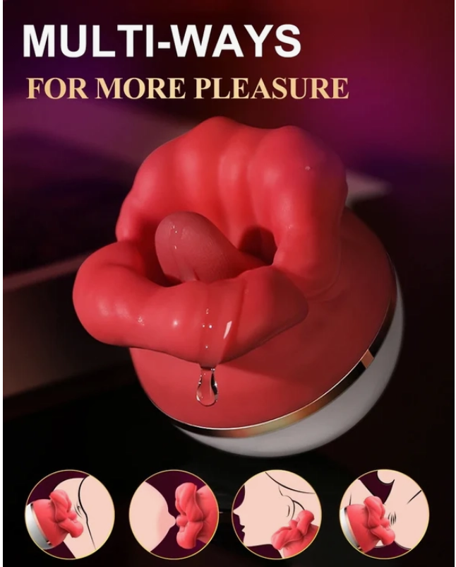 Big Mouth Mystical Tongue Licking & Suction Vibration