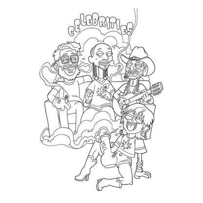 Who Smokes Weed? Coloring Book WOOD ROCKET