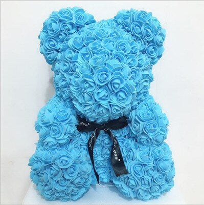 Rose Teddy Bear and Rose Ring Gift Box