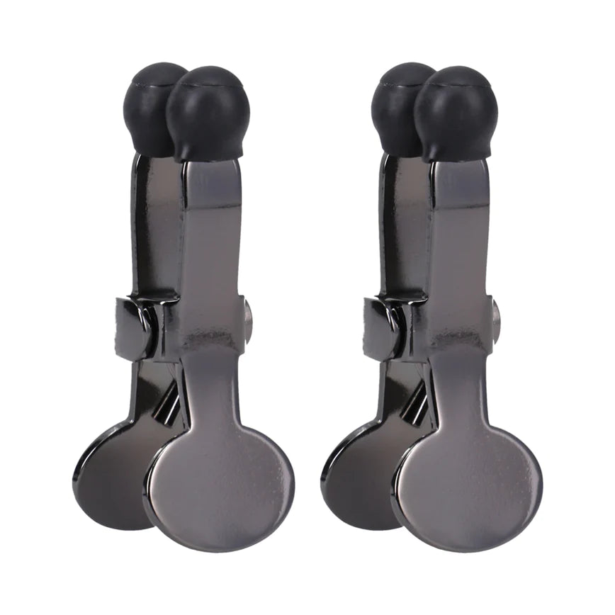 Merci Nippers Stainless Steel Nipple Clamps with Silicone Tip DOC JOHNSON