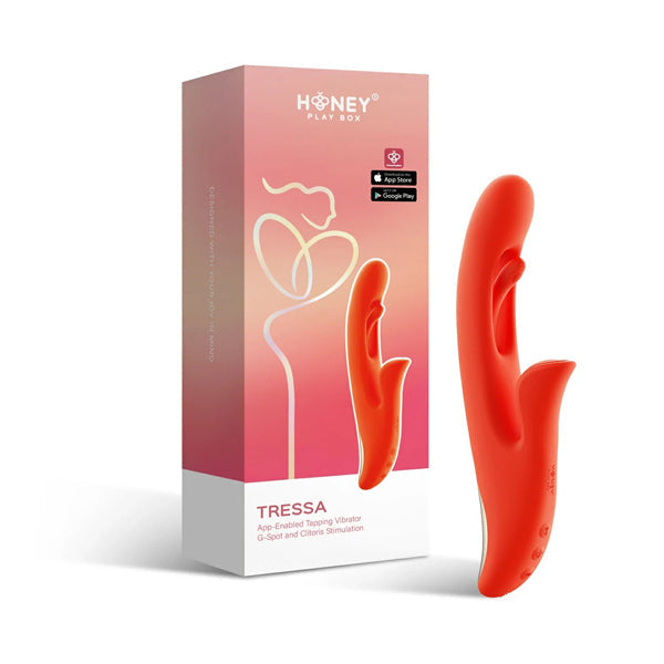Tressa App-Enabled Tapping Vibrator G-Spot and Clitoral Stimulation HONEY PLAY BOX