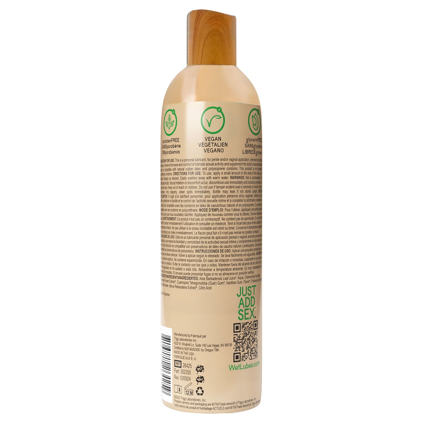 Wet 95% Organic Naturally - Aloe Based Lubricant