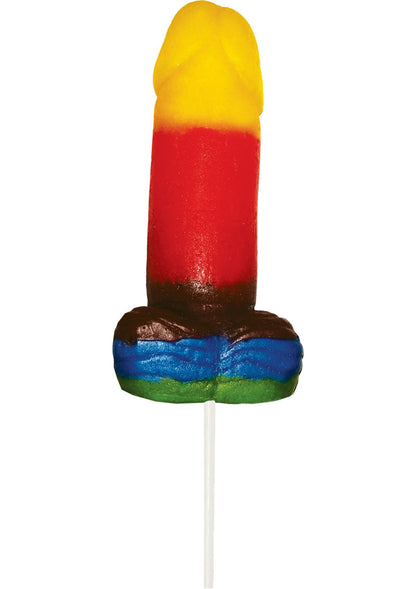 Rainbow Sweet and Sour Jumbo Gummy Pecker - SP BOUTIQUE