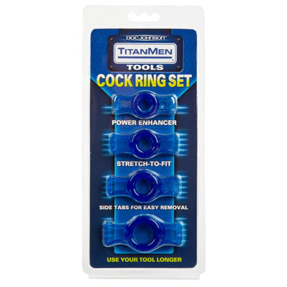 Titanmen Tools Cock Ring Set DOC JOHNSON