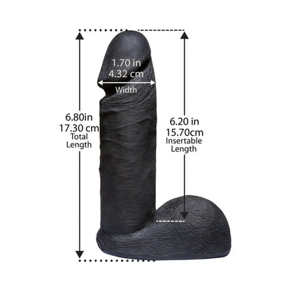 Vac-U-Lock - ULTRASKYN 6in Realistic Cock CODEBLACK - SP BOUTIQUE