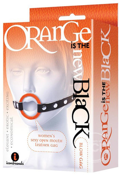 Orange Is The New Black Blow Gag Open Mouth Leather Gag ICON BRANDS