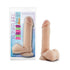Au Naturel Posable Dual Density Dildo with Balls BLUSH