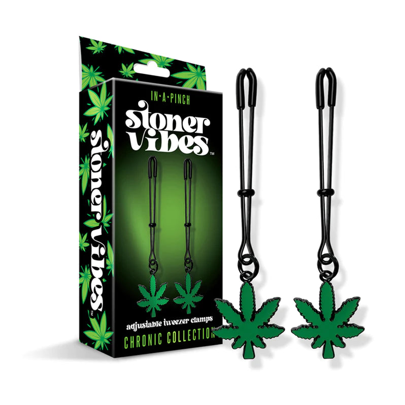 Stoner Vibes Chronic Collection Adjustable Tweezer Nipple Clamps GLOBAL NOVELTIES LLC