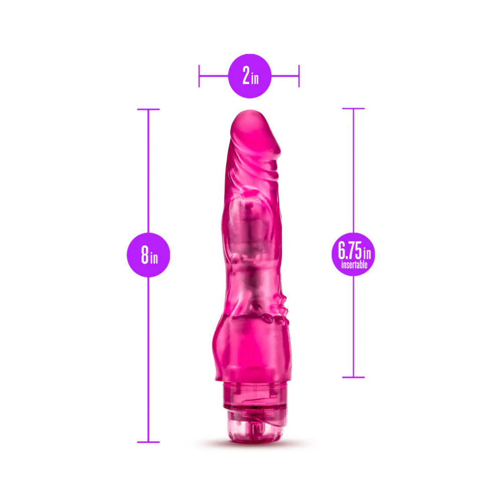Blush Glow Dicks The Banger Realistic Vibrating Dildo BLUSH