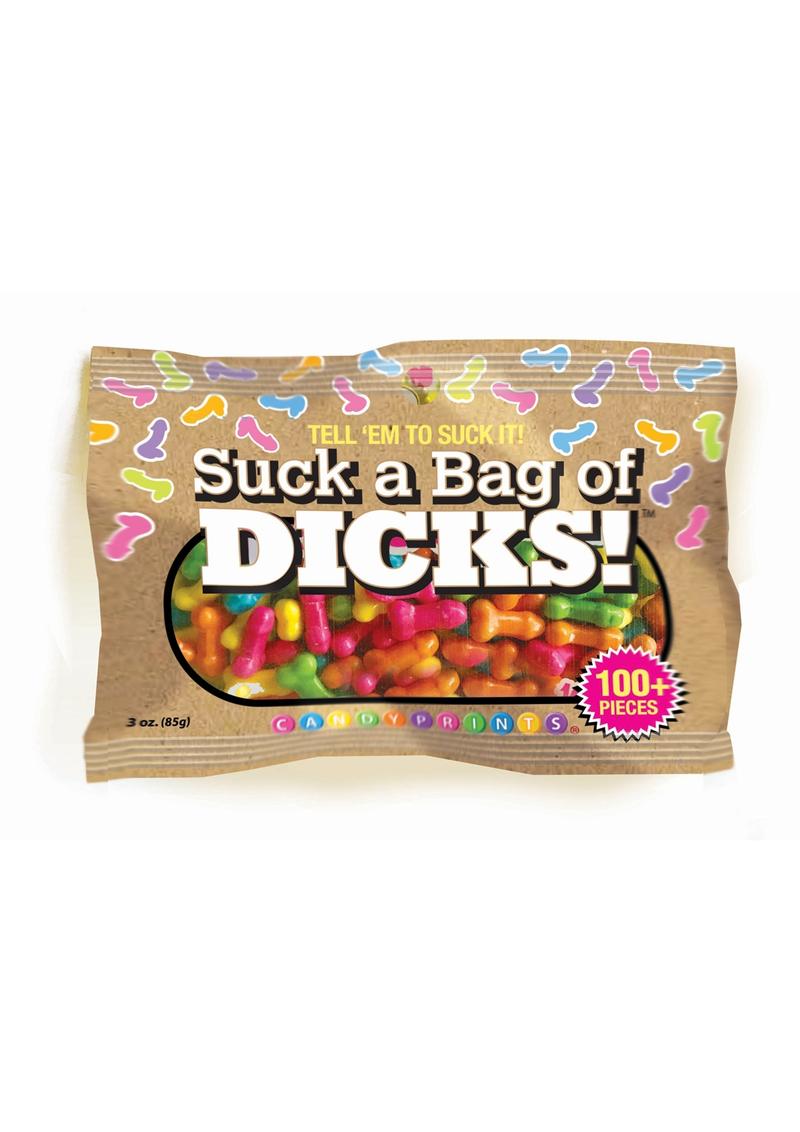Candyprints Suck A Bag Of Dicks 3oz Bag (100 per bag) LITTLE GENIE