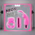 Pipedream Neon 3-Piece Silicone Vibrating Couples Kit PIPEDREAM