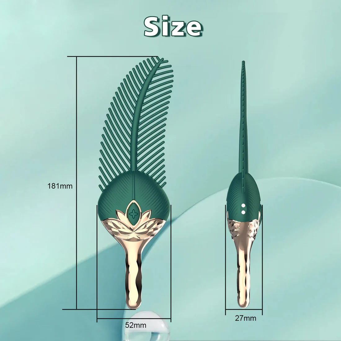 Peacock Feather Tickler - Body Massager with 10 Modes