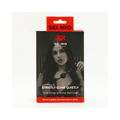 SEI MIO Strictly Come Quietly Soft Strap Silicone Ball Gag CREATIVE CONCEPTIONS