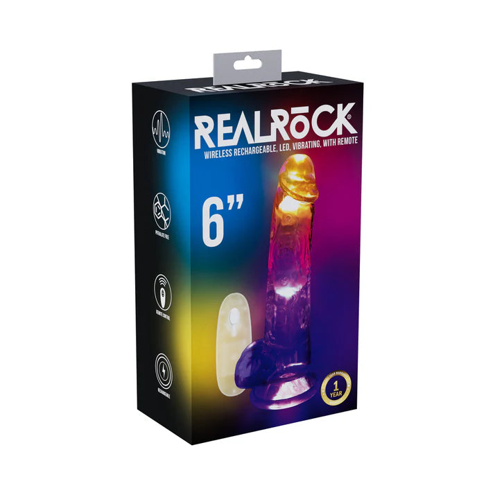 RealRock – Wireless Rechargeable Vibrator with Balls (6 Inch) SHOTS