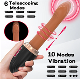 Hand Free 2-in-1 Telescopic Vibrating Dildo Machine