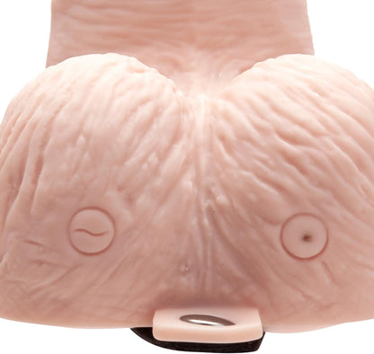 Lux F Recharge Strap On W/balls 6 Flesh