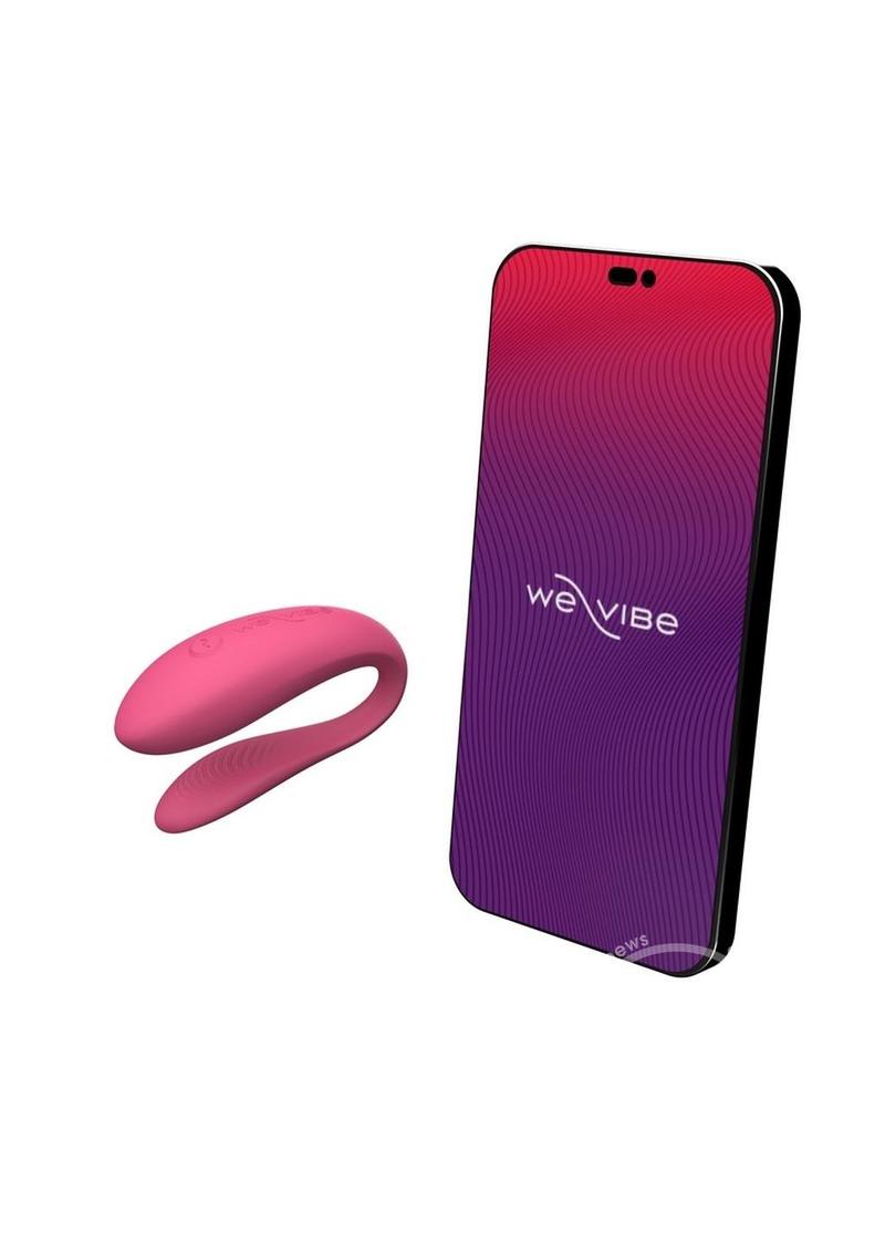 Vibrador para parejas de silicona recargable con control de aplicación We-Vibe Sync Lite