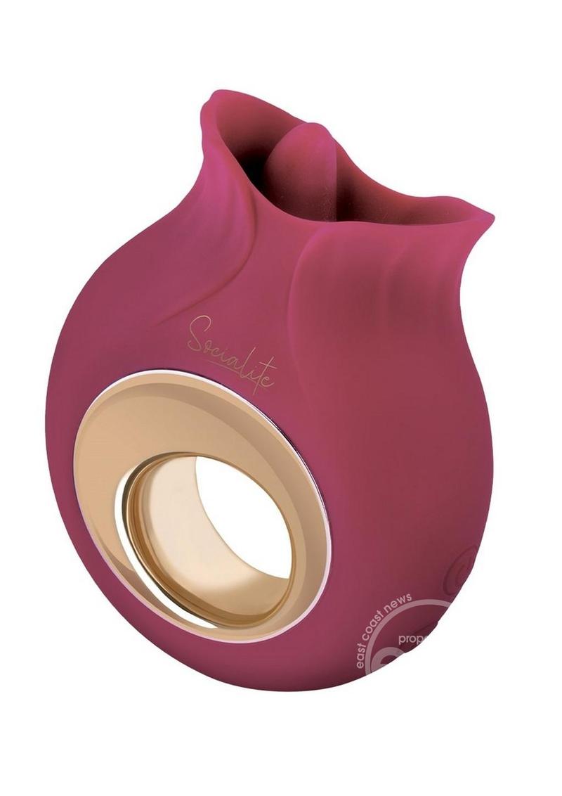 Bodywand Socialite Lavo Rechargeable Silicone Clitoral Licker Vibe - SP BOUTIQUE