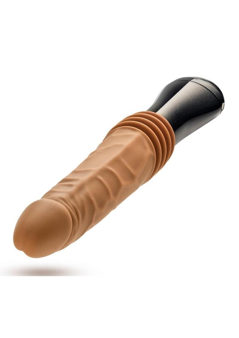 Dr. Skin Silicone Dr. Arthur Rechargeable Thrusting Gyrating Vibrating Dildo BLUSH
