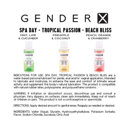 Gender X Flavored Lube Travel 3-Pack GENDER X