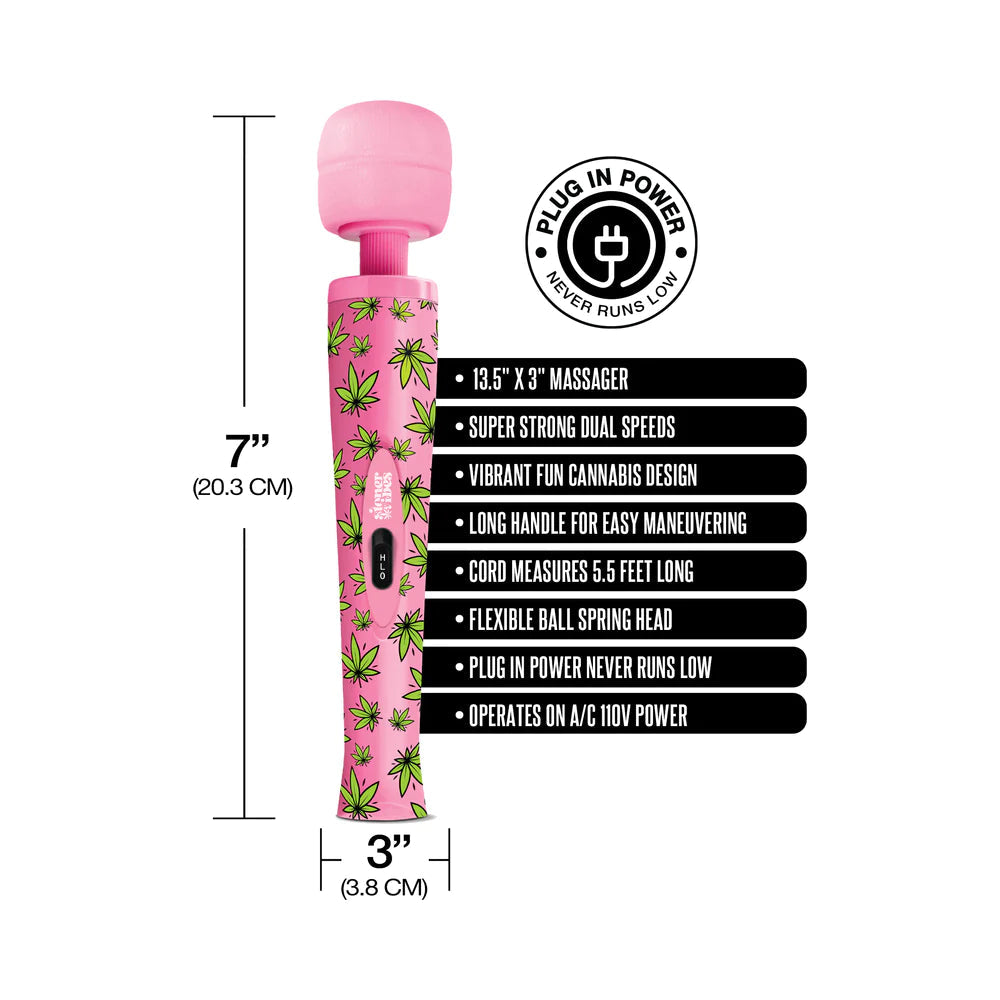 Stoner Vibes Wacky Weed Wand Massager GLOBAL NOVELTIES LLC