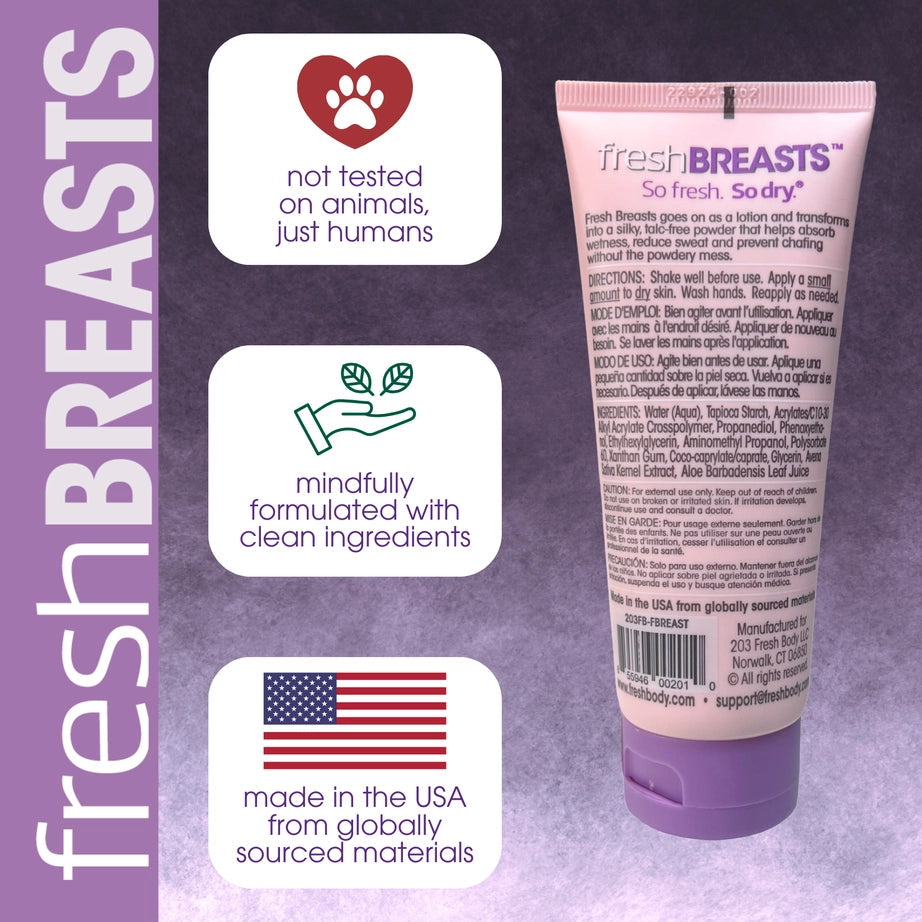 Fresh Breasts Anti-Chafing Deodorant Lotion FRESH BODY