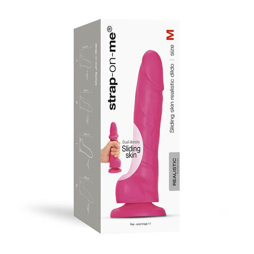 Strap-On-Me Realistic Collection Sliding Skin Dual-Density Silicone Dildo STRAP-ON-ME