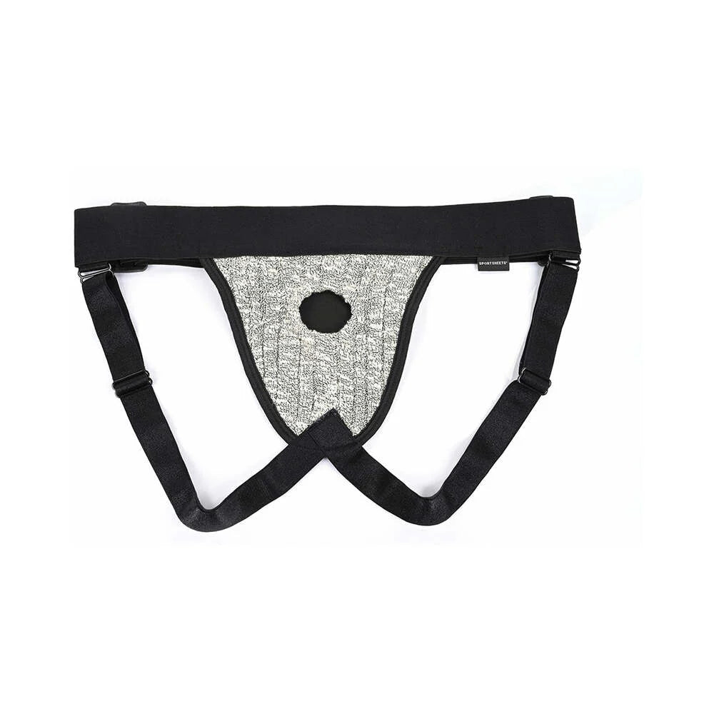 Sportsheets Em.Ex. Fit Harness Jock Knit Adjustable XL-3XL SP BOUTIQUE