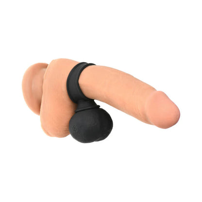 Jock 28X Vibrating Silicone Balls with Remote Control XL Black CURVE NOVELTIES
