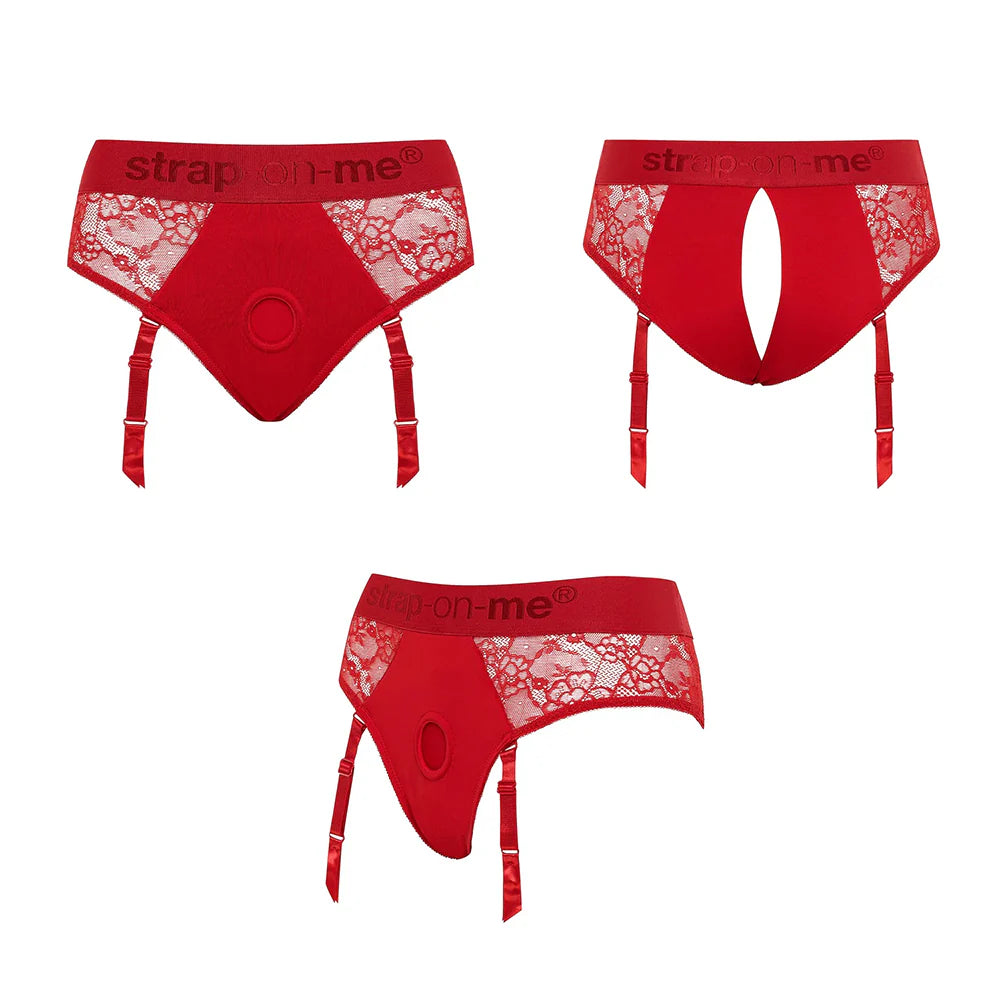 Strap-On-Me Diva Lingerie Harness Night- RED STRAP-ON-ME