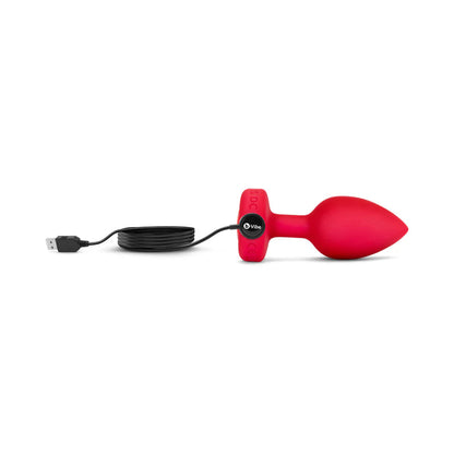 b-Vibe Vibrating Heart Anal Plug with Heart-Shaped Jewel Base B-VIBE