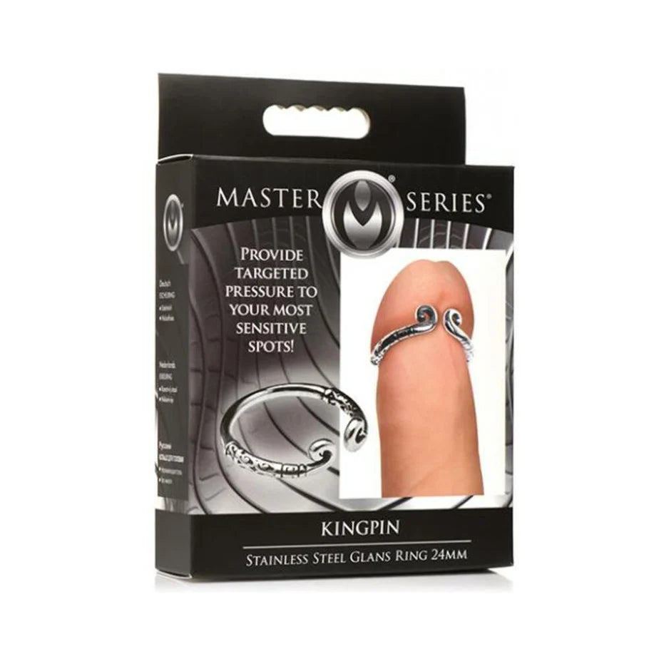 Master Series Kingpin Stainless Steel 24mm Glans Ring XR BRANDS