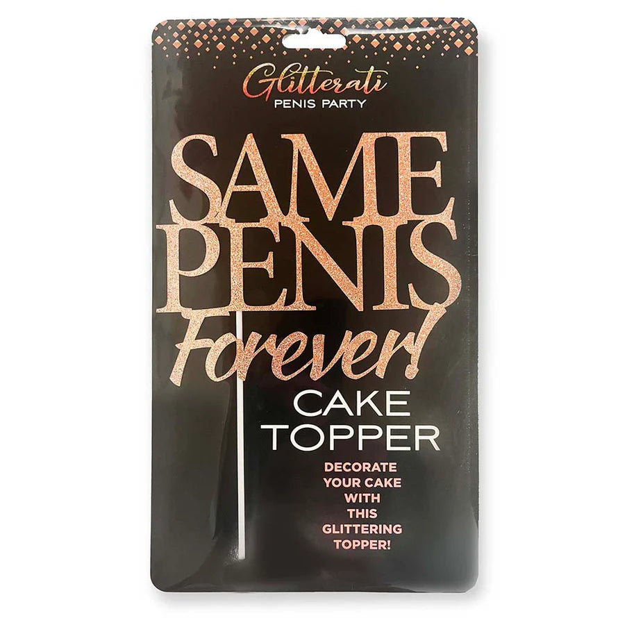 Glitterati Penis Party Same Penis Forever Cake Topper LITTLE GENIE