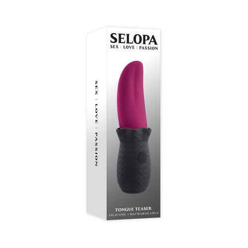 Selopa Vibromasseur pour langue rechargeable en silicone