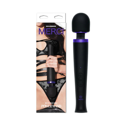 Merci Rechargeable Power Wand Ultra-Powerful Silicone Wand Massager DOC JOHNSON