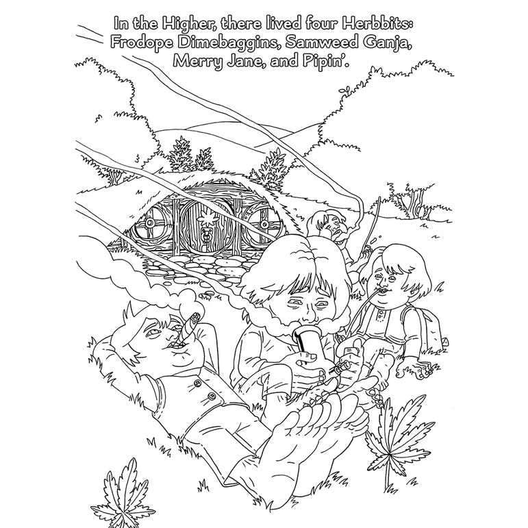 The Lord of the Smoke Rings Coloring Book WOOD ROCKET