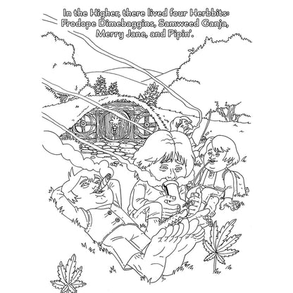 The Lord of the Smoke Rings Coloring Book WOOD ROCKET