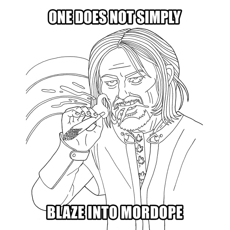 The Lord of the Smoke Rings Coloring Book WOOD ROCKET