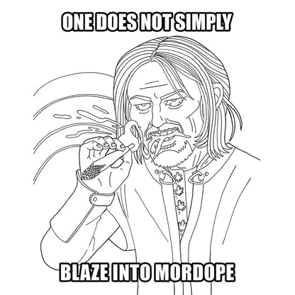 The Lord of the Smoke Rings Coloring Book WOOD ROCKET