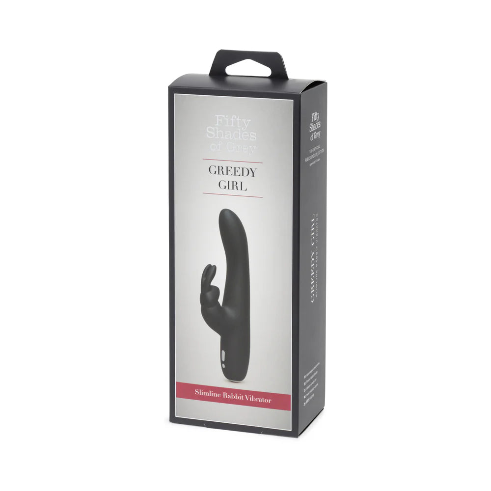 Fifty Shades of Grey Greedy Girl Slimline Rabbit Vibrator FIFTY SHADES