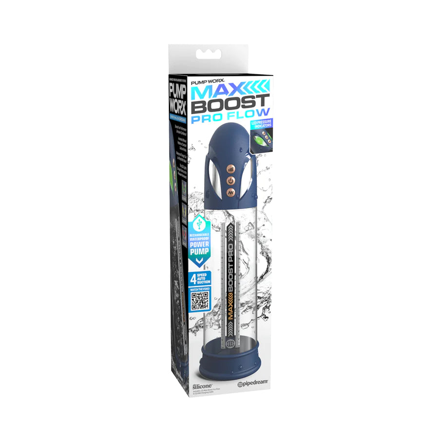 Pompe à pénis rechargeable Pump Worx Max Boost Pro Flow